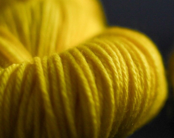 Lemon Head Worsted Weight Superwash Merino Hand Dyed Yarn Verse Yarns